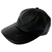 COOTIE Leather 6 Panel Cap ブラック