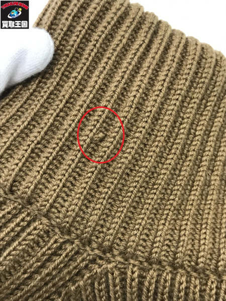 GUCCI ハーフジップ ニットセーター ブラウン L[値下]