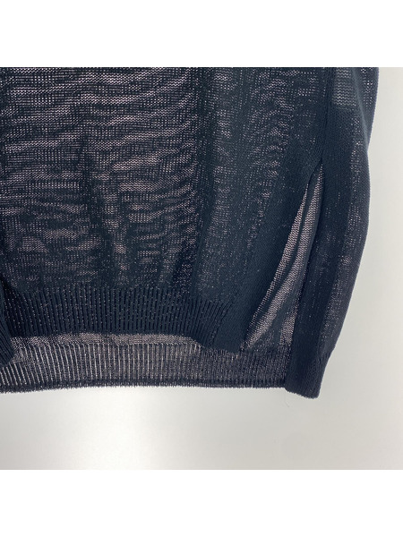 unfil organic cotton coiled-yarn knit vest[値下]