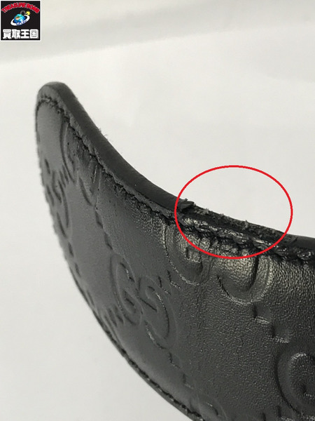  GUCCI 411924・CWCIN・110・44・493075 シグネチャー レザーベルト
