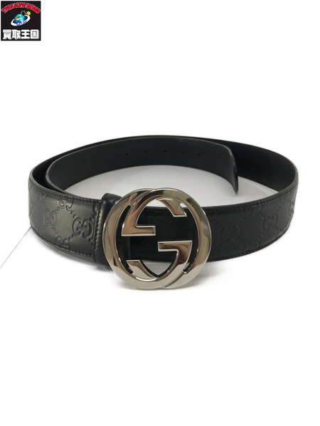  GUCCI 411924・CWCIN・110・44・493075 シグネチャー レザーベルト