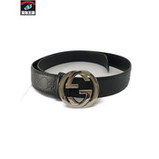 GUCCI 411924・CWCIN・110・44・493075 シグネチャー レザーベルト