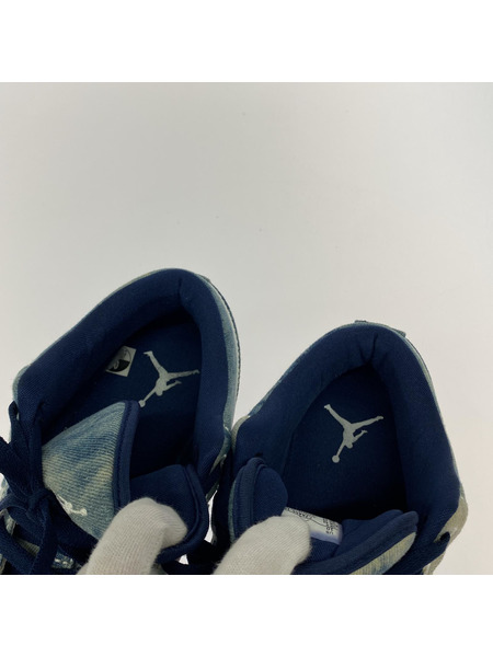 NIKE スニーカー Air Jordan 1 Low Washed Denim CZ8455-100