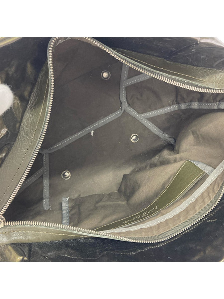 PLEATS PLEASE トートバッグ PVC バッグ グリーン