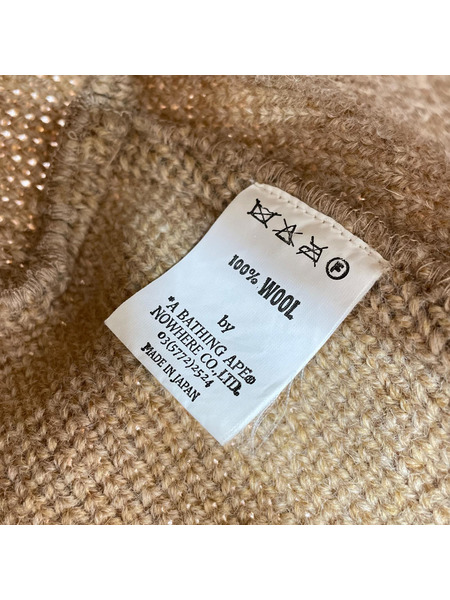 A BATHING APE ハット 初期 90s ウールハット ブラウン