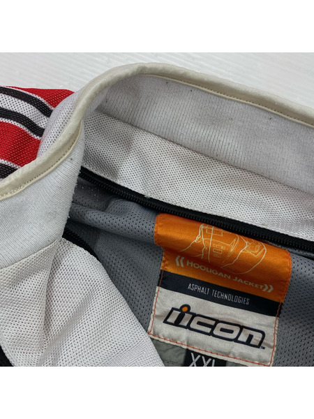 ジャケット ICON レーシング ジャケット 赤