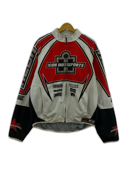 ジャケット ICON レーシング ジャケット 赤