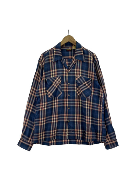SUGAR CANE 長袖シャツ OMBRE CHECK SHIRT