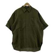 YOKO SAKAMOTO 24SS OPEN COLLAR SHIRT S/Sシャツ M オリーブ