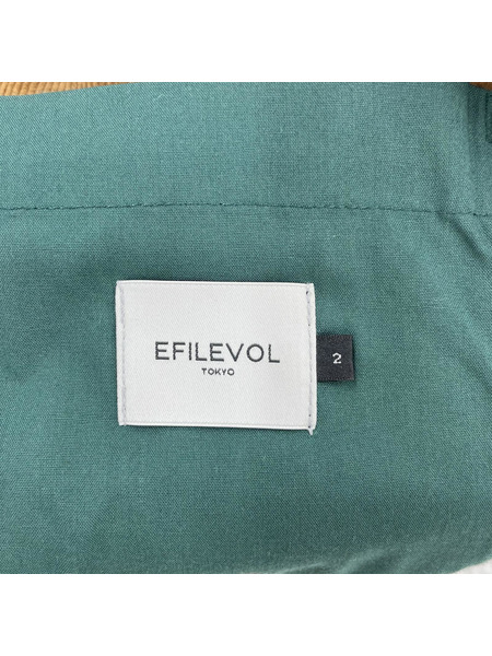 .efiLevol セットアップ EmbroideredCorduroyPeakLapel[値下]