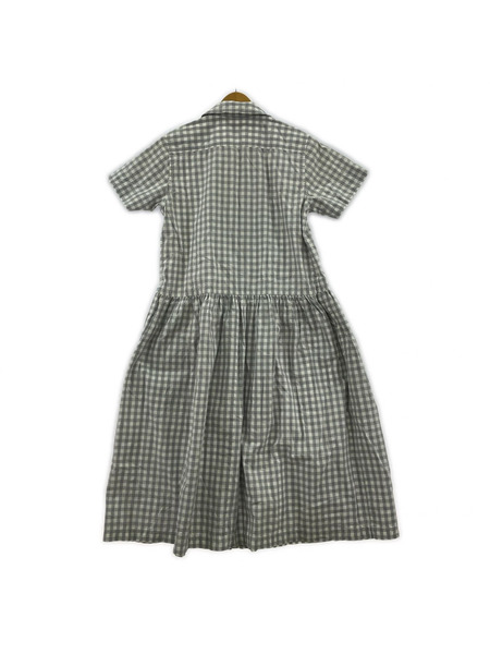 tricot COMME des GARCONS 10SS ラウンドカラー フリルワンピース M グレー