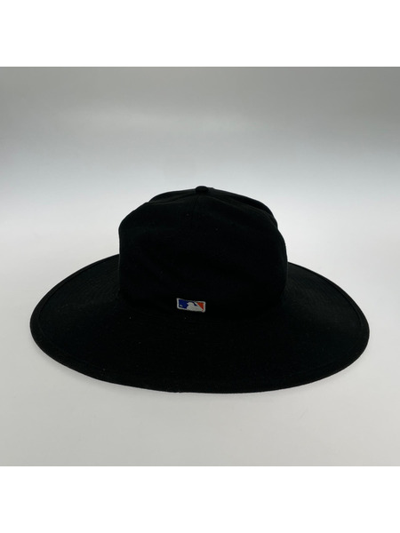NEW ERA FITTED LONG BRIM HAT ブリムハット ブラック