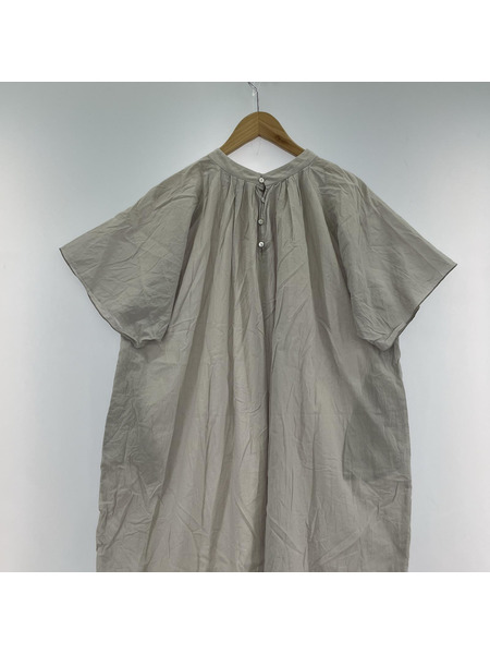 evam eva cotton lawn one-piece　M E241T214　グレージュ