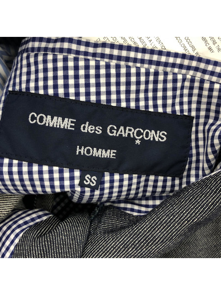 COMME des GARCONS HOMME/切替テーラードジャケット/SS/グレー