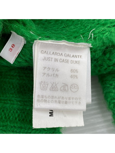 GALLARDAGALANTE ニット・セーター 2トーン アルパカニット 38 GRN