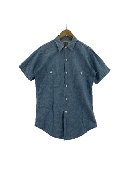 OLD・VINTAGE 半袖シャツ BIGMAC USA製 シャンブレーシャツ (14-14 1/2)