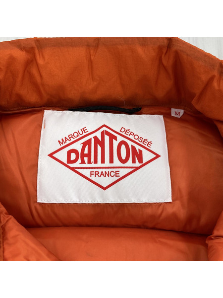 Danton ハイロフトホワイトグースダウンベスト/オレンジ（M)[値下]