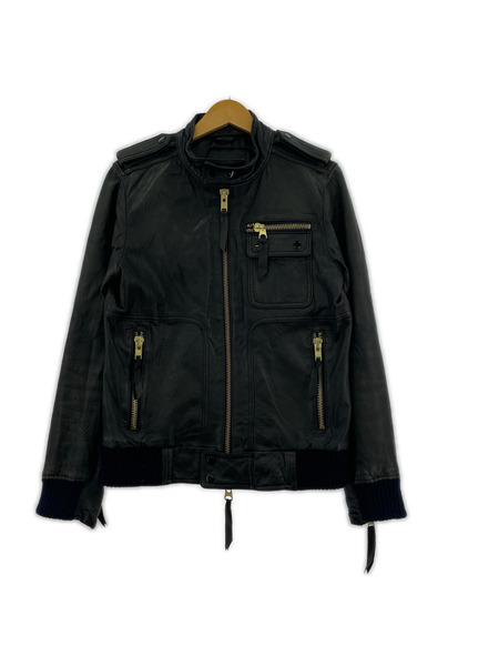 レザージャケット Marks&Spencer Leather Jacket BLK L