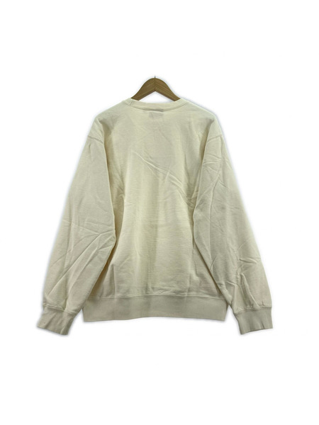 Supreme スウェット・トレーナー Cutout Logo Crewneck アイボリー