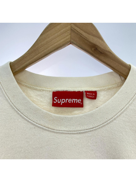 Supreme スウェット・トレーナー Cutout Logo Crewneck アイボリー