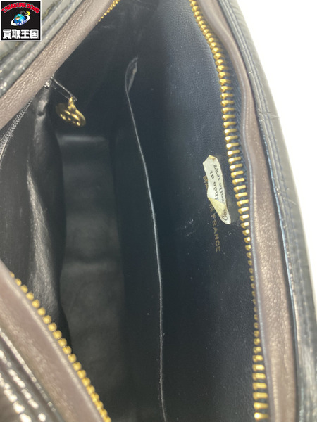 CHANEL シャネル チェーンショルダーバッグ パテントレザー　ゴールド金具　ブラック 黒