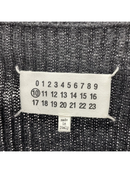 MAISON MARGIELA ニット・セーター 22AW エルボーパッチ ZIP ニット M グレー