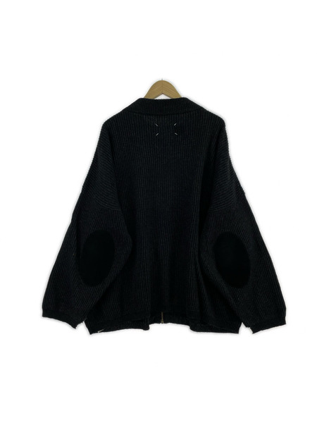 MAISON MARGIELA ニット・セーター 22AW エルボーパッチ ZIP ニット M グレー