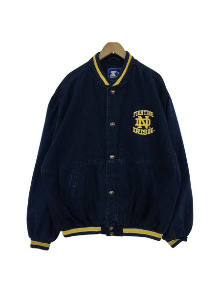 STARTER ジャケット NOTREDAME デニムスタジャン(XL)
