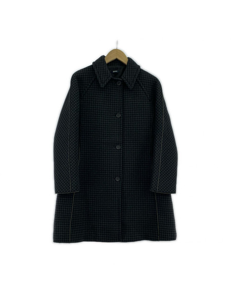 JIL SANDER ソノ他 NAVY チェック柄コート