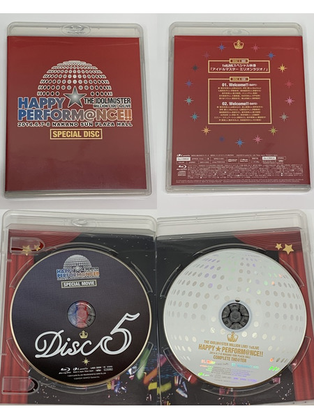 BD THE IDOLM@STER MILLION LIVE! 1stLIVE HAPPY PERFORM@NCE!! Blu-ray COMPLETE THE@TER 開封品  ミリマス