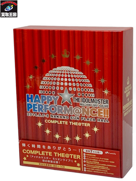 BD THE IDOLM@STER MILLION LIVE! 1stLIVE HAPPY PERFORM@NCE!! Blu-ray COMPLETE THE@TER 開封品  ミリマス