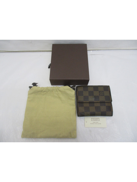 コンパクトウォレット LV/ポルトフォイユ・エリーズ/ダミエ/N61654