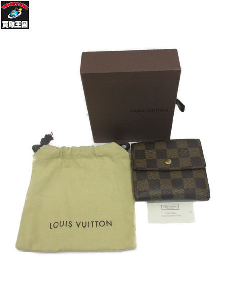 コンパクトウォレット LV/ポルトフォイユ・エリーズ/ダミエ/N61654