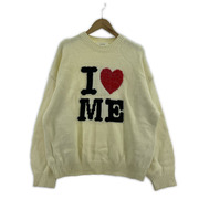 ALCLENT I love ME ニット 12424-125168 白 (F)