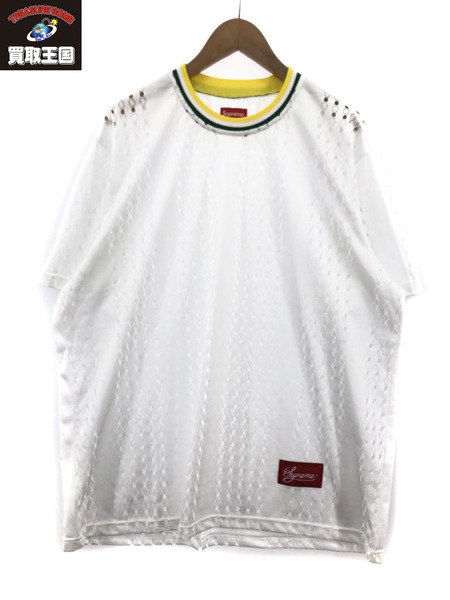 Supreme 2022SS Perforated Stripe Warm Up Top WHITE SIZE:L[値下 ...