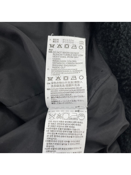 adidas ジャケット ビッグ ロゴ ボアジャケット 黒 XL