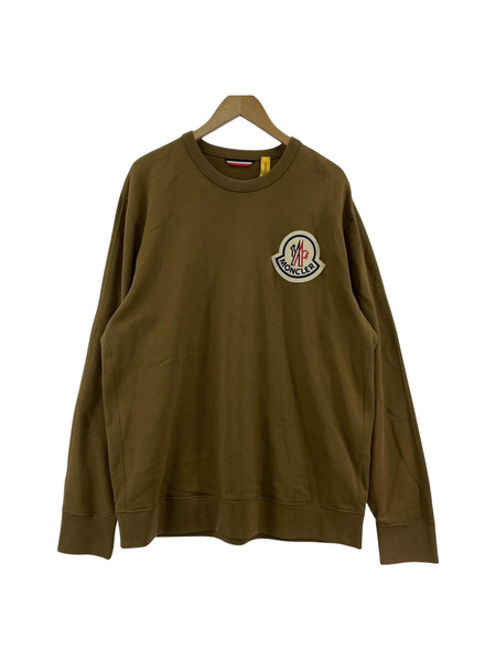 MONCLER ワッペンスウェット カーキ XXL[値下]