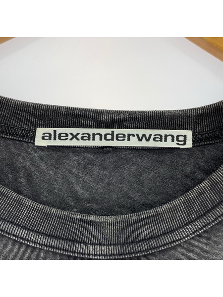 Alexander Wang ACID WASHED CLASSIC SPORT SLEEVE TEE L