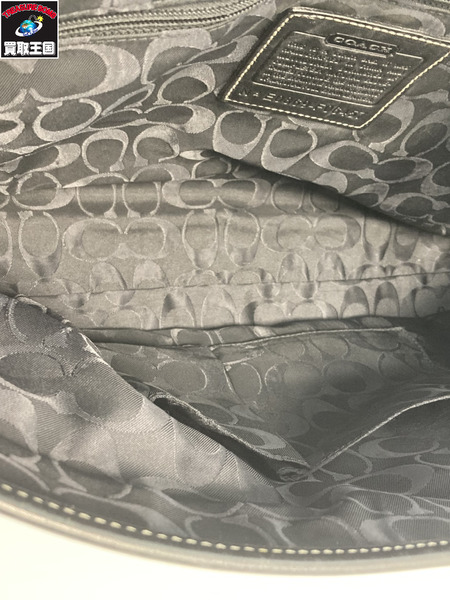 COACH コーチ F06457 ショルダーバック レザー ブラック 黒