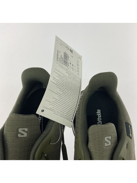 SALOMON スニーカー ALPHACROSS 5 GORE-TEX 27.5cm グリーン