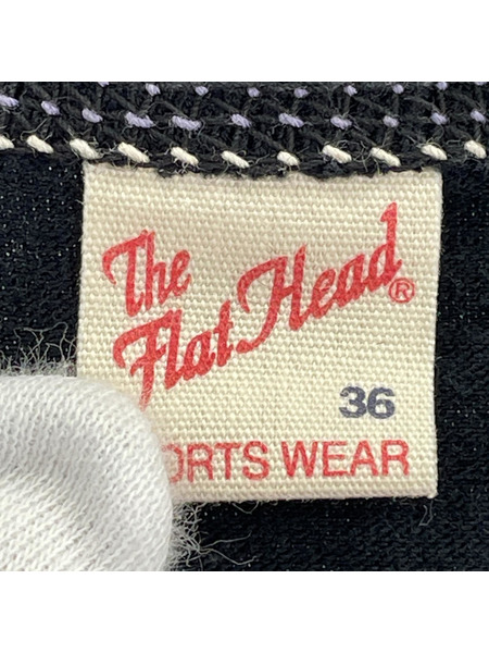 THE FLAT HEAD 半袖Tシャツ・カットソー ロゴ ブラック 36