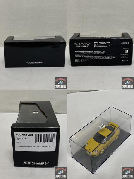 1/43 ミニチャンプス Porsche 911 GT3 997 II 2009 イエロー