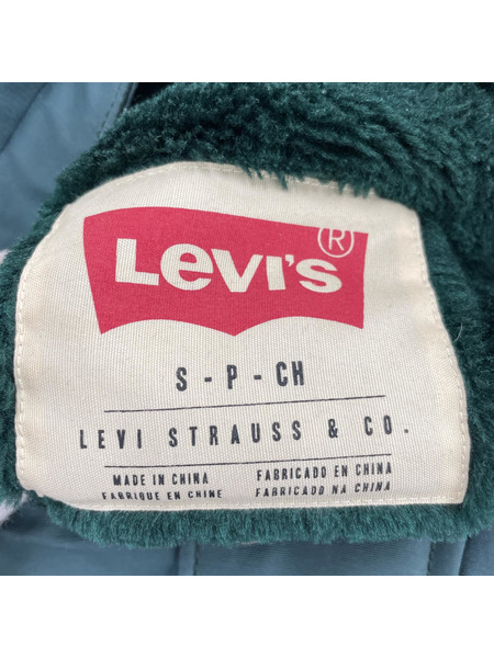 Levi's マウンテンジャケット グリーン ウールチェック（S）