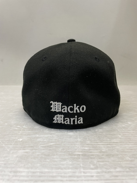 WACKO MARIA×NEW ERA 25SS LP 59FIFTY ロゴ刺繍キャップ 7 3/8 黒