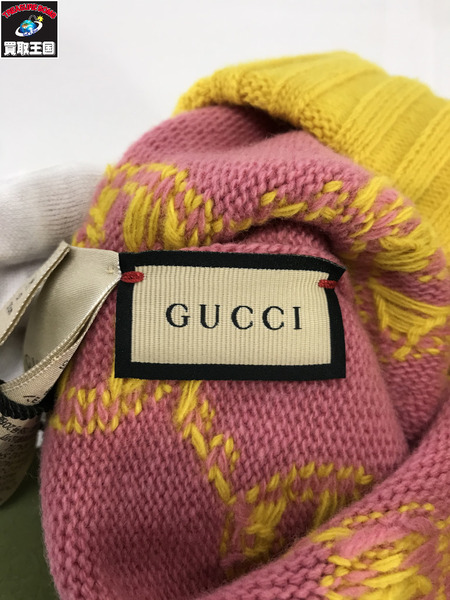 GUCCI　GG柄ニットキャップ 676110