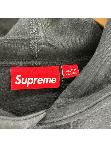 Supreme パーカー boxlogo hoodie/M/BLK