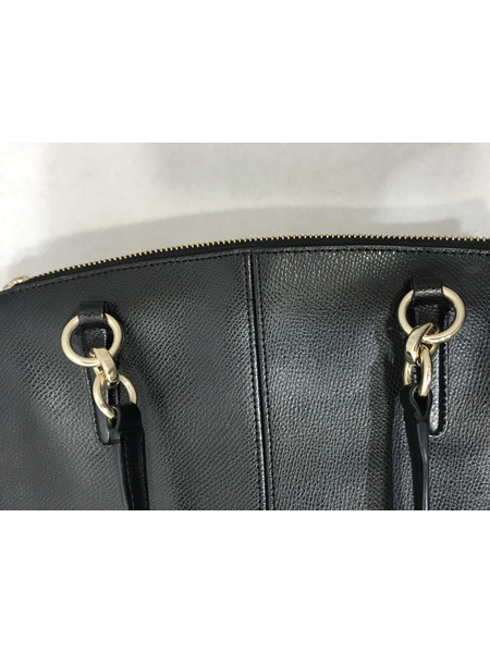 ショルダーバッグ レザー/2WAY/黒