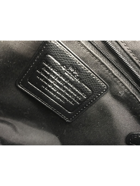 ショルダーバッグ レザー/2WAY/黒