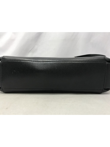 ショルダーバッグ レザー/2WAY/黒