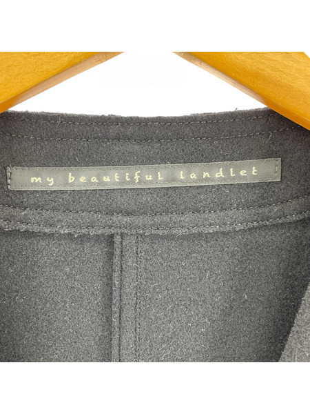 my beautiful land let ジャケット MELTON FABRIC VEST